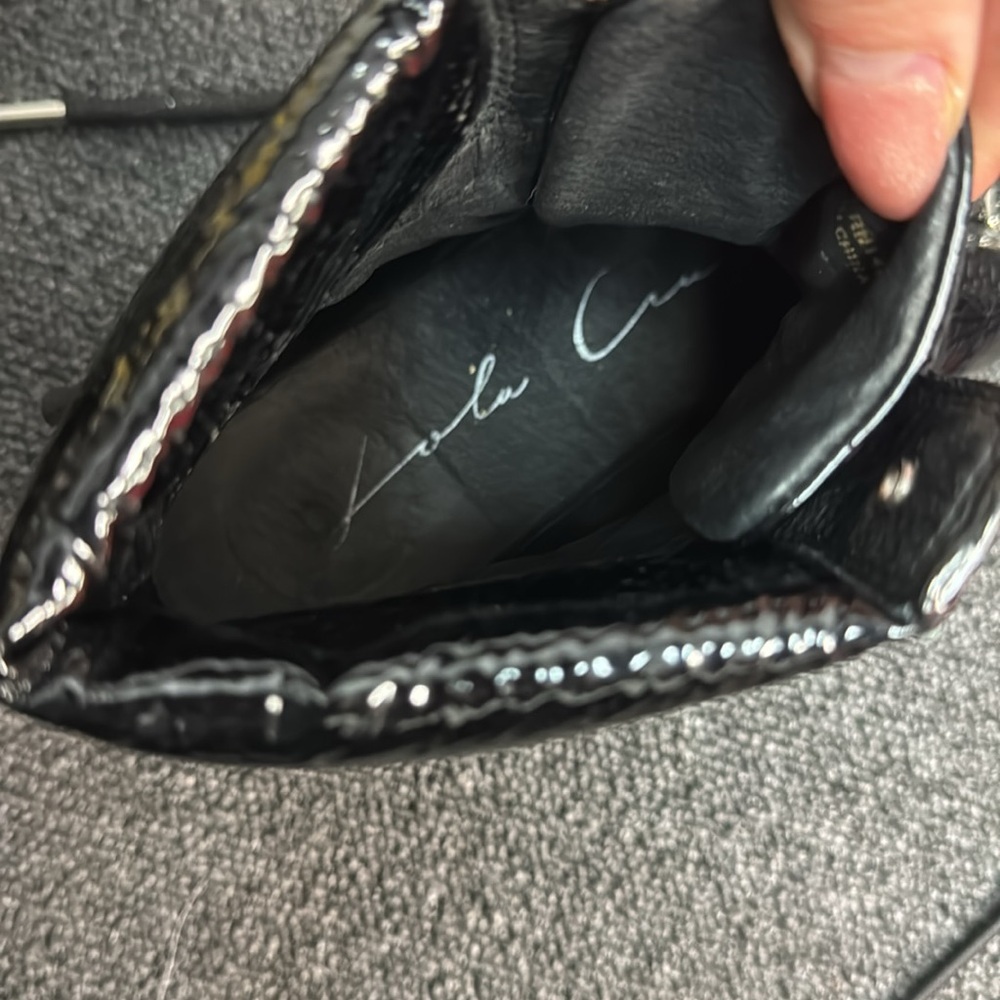 Lola Black Combat Boots with Studs and Thick Sole Retail $365 - Picture 9 of 10